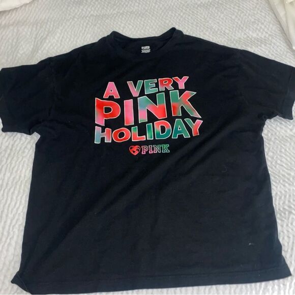 ♥️PINK♥️by VS oversized tee-one size fits all NEW - Picture 1 of 3